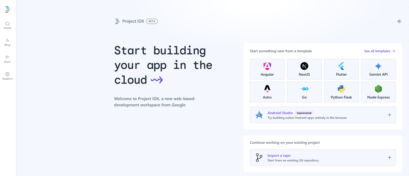 Google firebase.studio