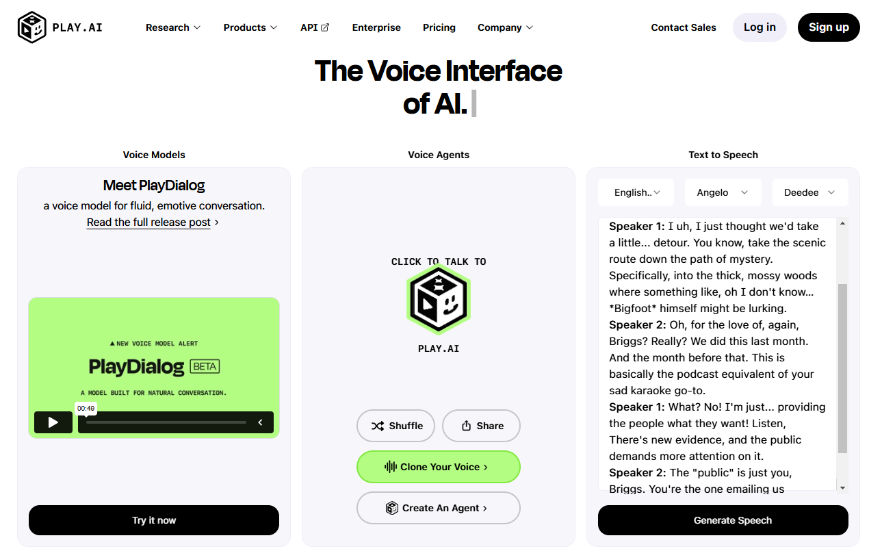 Play AI Voice Platform